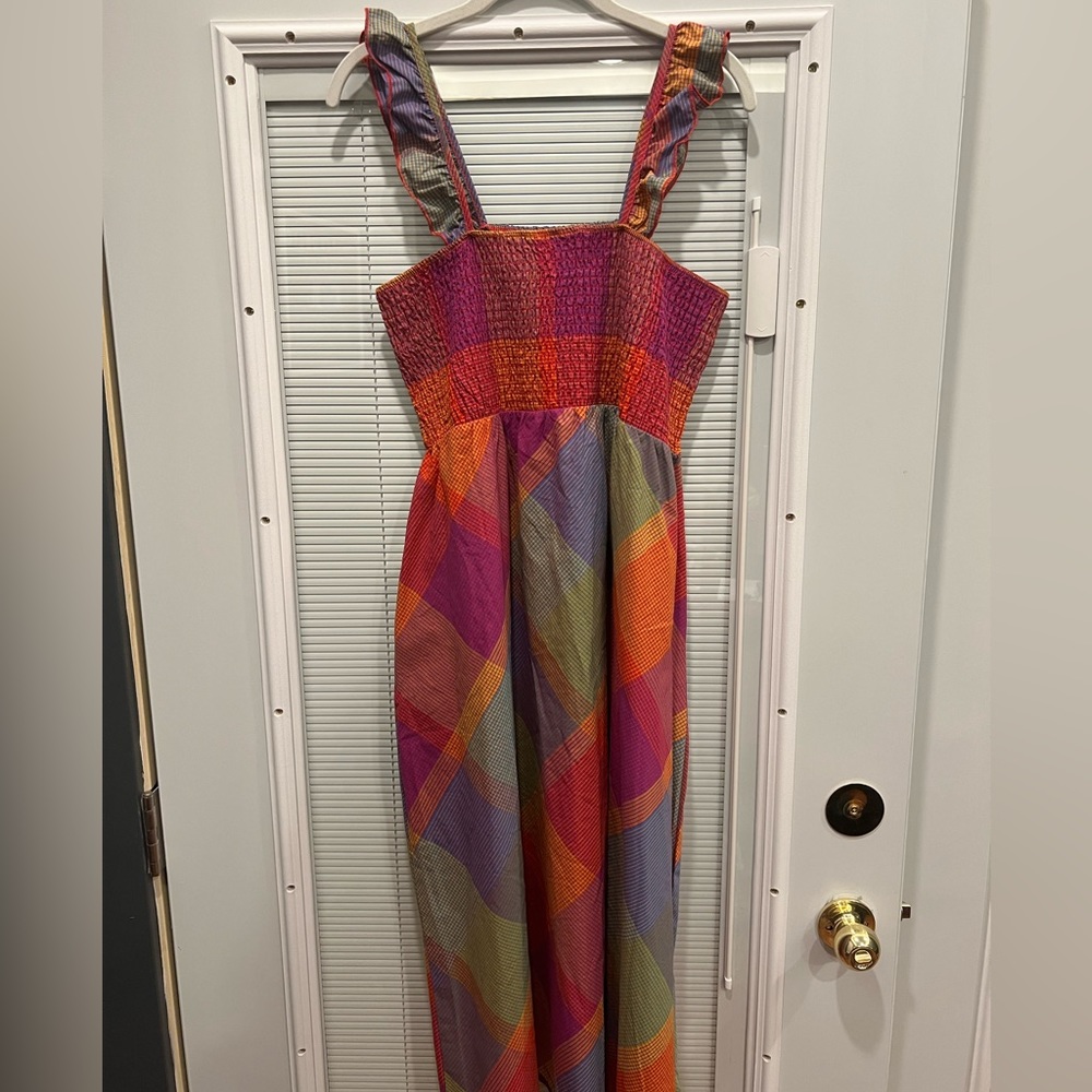 New w/o tags Time and Tru Smocked Midi Dress - Picture 9 of 10